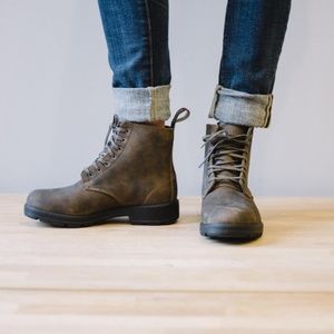 Blundstone Rustic Brown Lace Up Boots